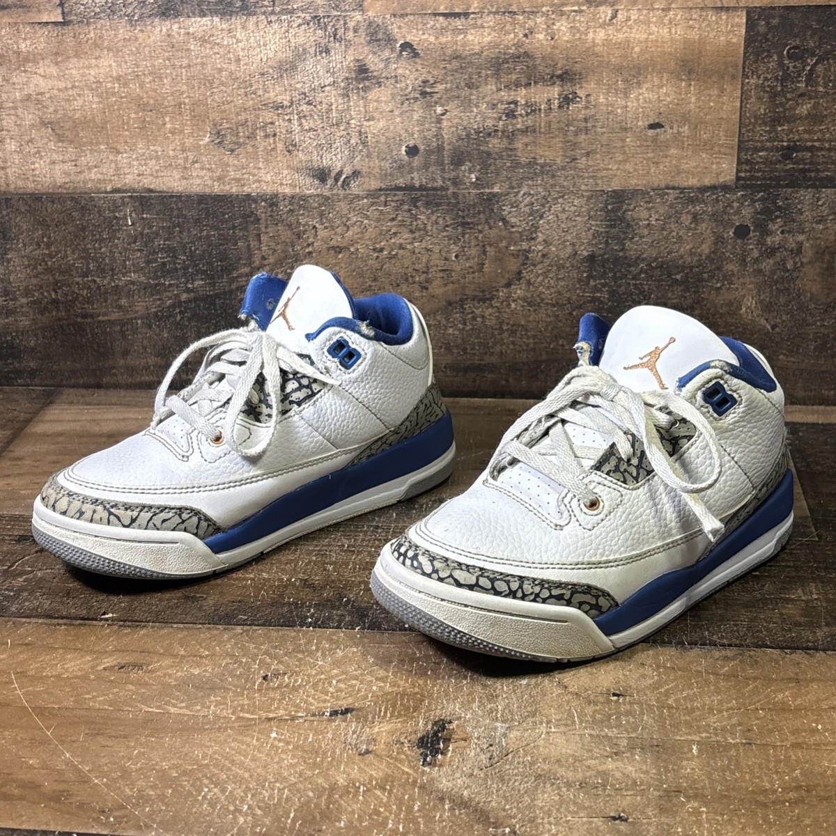 Nike Air Jordan 3 Retro Wizards Blue White DM0966-148 Youth Shoes
