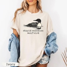 Stupid Canadian Wolf Bird Shirt, Heated Rivalry Tee, Hockey Fan