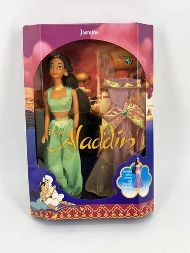 EuroDisney Mattel 1992 Jasmine 12 inch doll w/ Palace Dress & Headband Vintage