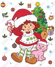 Christmas Strawberry Shortcake  DTF  Shirt Iron on Transfer