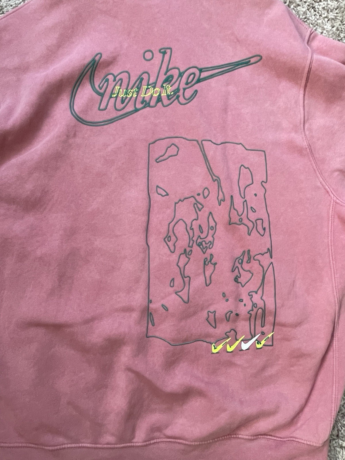 Nike Salmon Colored Authentically Distorted Hoodi… - image 7