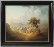 Antique ZBIGNIEW CHOJNACKI Polish Mountain Landscape Luminous Oil Painting NR