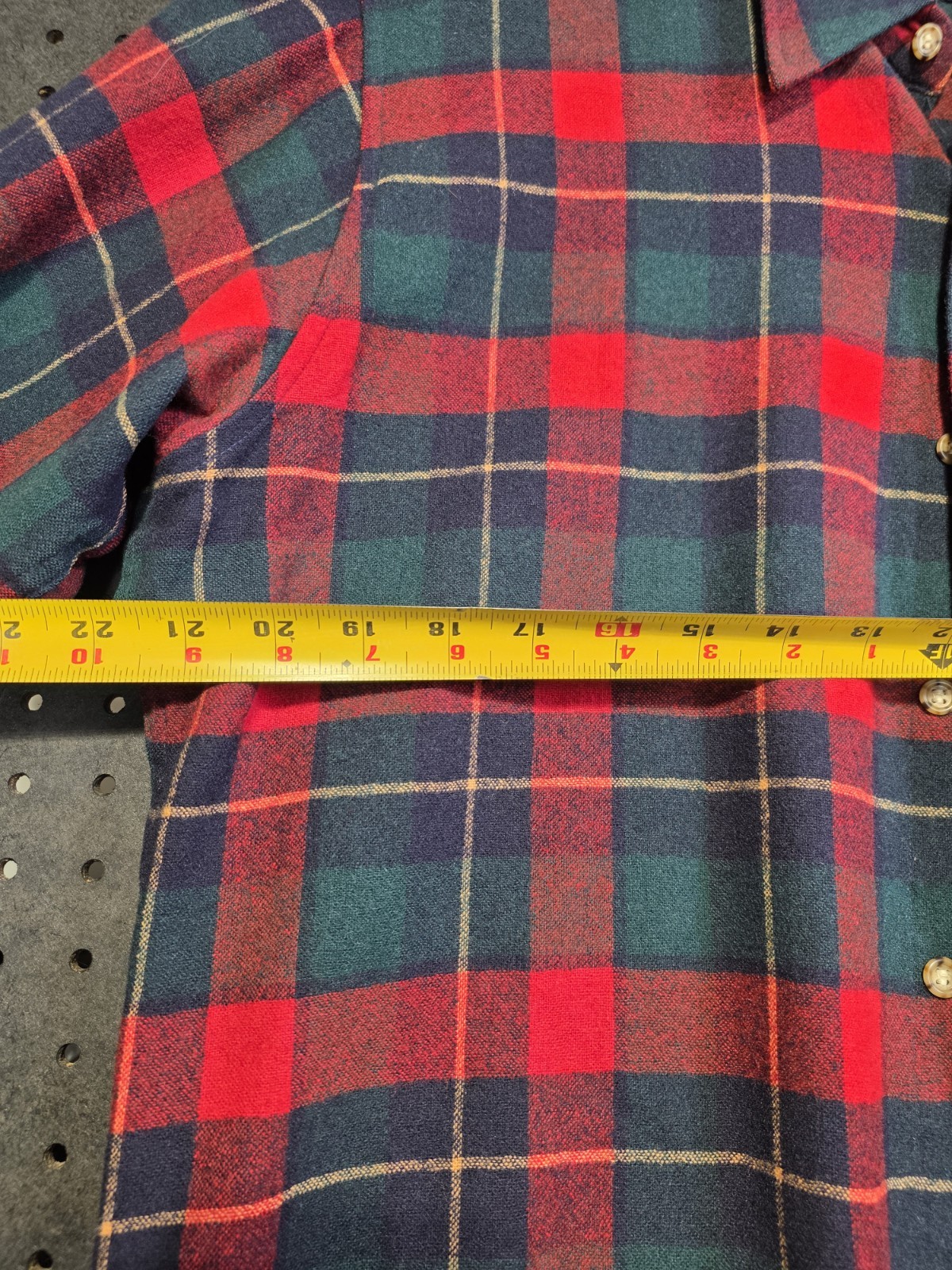 Pendleton 100% Wool Button Down Plaid Flannel Shi… - image 7