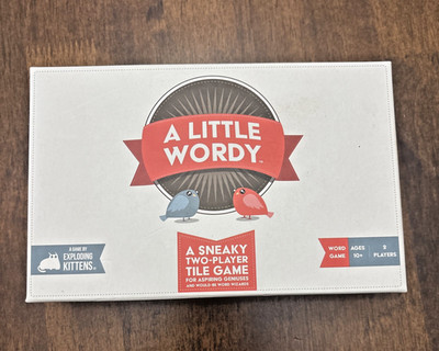 A LITTLE WORDY Clever Word Unscramble Letter Tile Game  ︎ Exploding Kittens 10+
