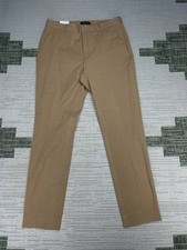 Banana Republic Sloan Slim High Rise Ankle Pants Womens 14T Brown Formal NEW