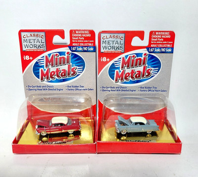 1:87 HO Scale 1953 Ford Victoria Classic Metal Works Diecast Lot of 2 30101