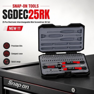Snap on Tool 25 Pc Electronic Interchangeable Mini Screwdriver Bit