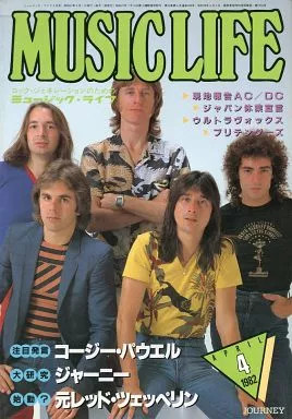 Music Life Magazine April 1982 Issue with Cozy Powell Feature Japanese Music