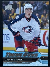 2016-17 Upper Deck Young Guns Rookie ZACH WERENSKI #224 Columbus Blue Jackets
