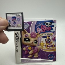 Littlest Pet Shop 3: Biggest Stars Purple Team Nintendo DS Cartridge Only Tested