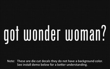2x Got Wonder Woman Sticker Die Cut Decal Vinyl