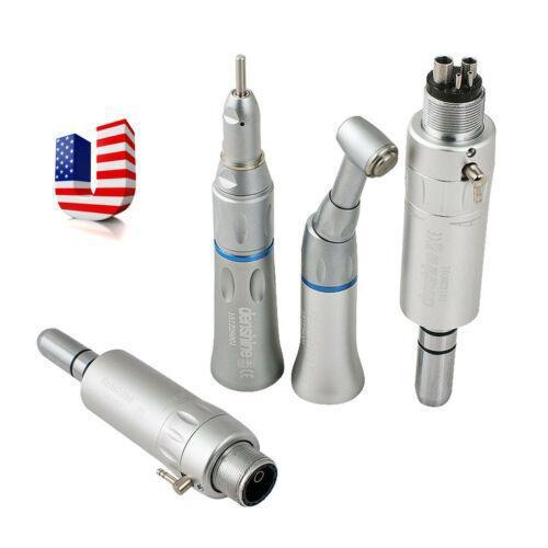 Pieza De Mano De Alta Velocidad Odontologia Dental Handpiece High Speed Dental Handpiece Kit With Slow Low Speed Air Motor, Push Button Contra Angle, E-Type Straight Nose - Ideal For Precise Dental - Foto 6
