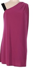 Essentials by A.B.S. ladies cocktail evening Pink dress / Black Strap One Side