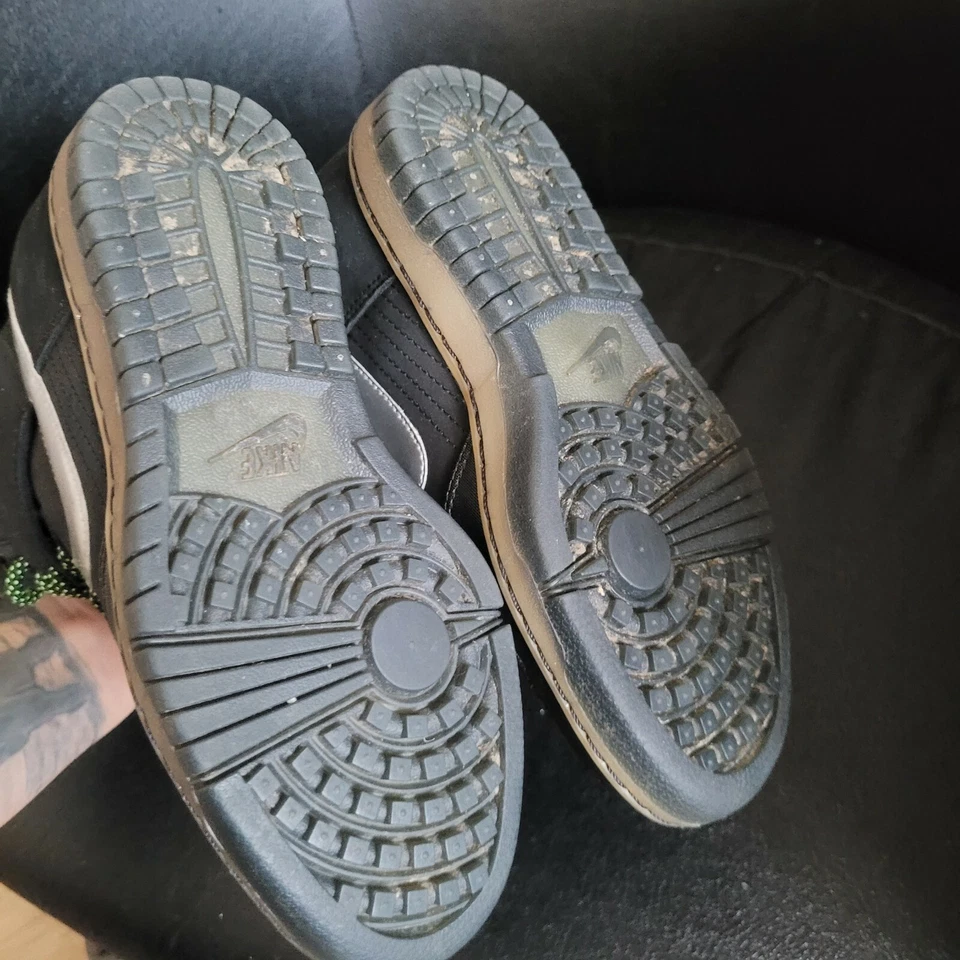 Nike небо высоты Hi 2.0 кроссовок женщин размер 5,5 черный зеленый на танкетке туфли ботинки - Изображение 4 из 4