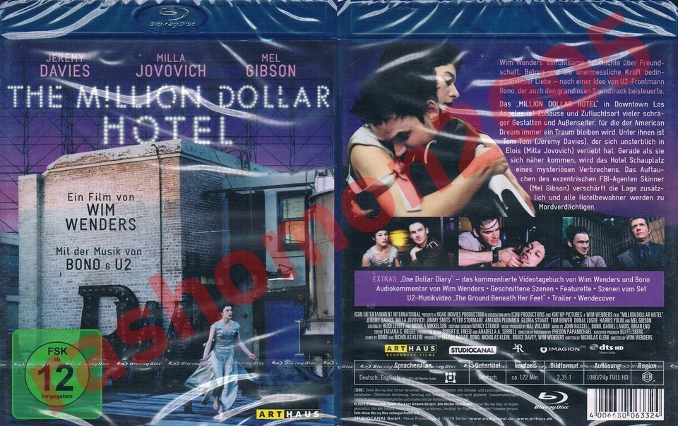 Blu-ray THE MILLION DOLLAR HOTEL 2000 Milla Jovovich Mel Gibson Wim Wenders NEU - Bild 1 von 1