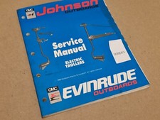 Johnsons Evinrude Service Manual Electric Trollers 507869 1989 Marine Used