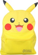 Pokémon Backpack Pikachu Yellow 025 School Bag Kids Teens Travel Holiday Luggage