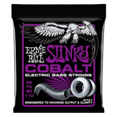 NEW - Ernie Ball Cobalt Power Slinky Bass Strings, 55-110, #P02731