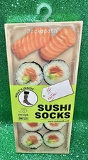 Sockopath Sushi Crew Socks Men’s Sz 8-12 Women’s Sz. 9-14