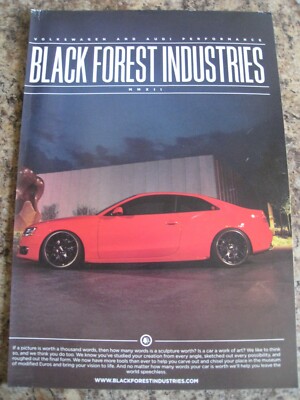 BLACK FOREST INDUSTRIES VW AUDI PERFORMANCE POSTER ADVERT APPROX A4 SIZE FILE 7