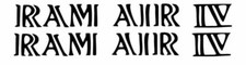 Oer Black Split Ram Air Iv Hood Scoop Decal Set 1969-1970 Firebird Trans Am Gto