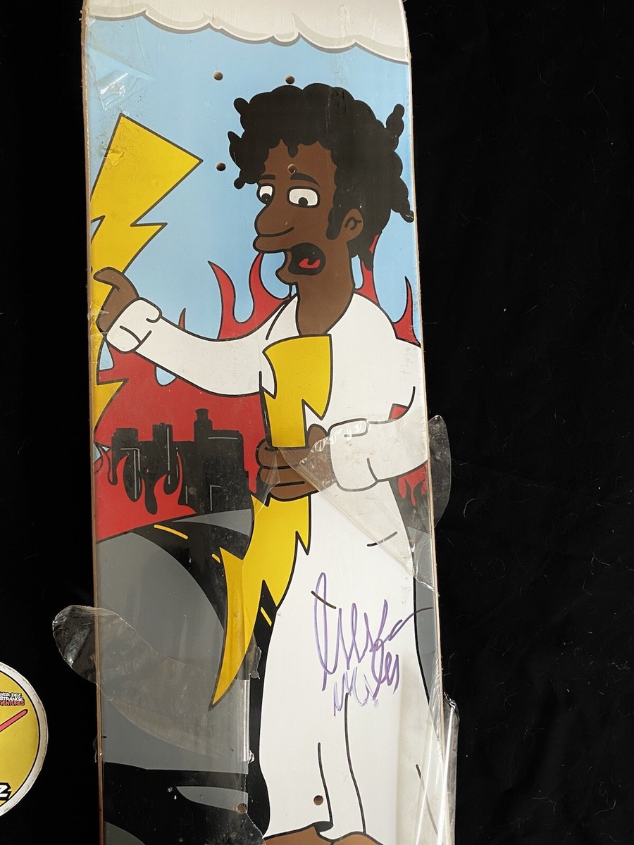 RARE SIGNED Gershon Mosley INC ZEUS VINTAGE Skateboard Deck