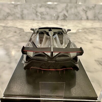 Lamborghini Veneno Roadster (Gray/Red line), 1:43 Scale Model by