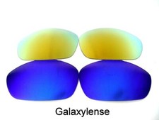 Galaxy Replacement Lenses For Oakley Straight Jacket Blue Gold Polarized 2007 