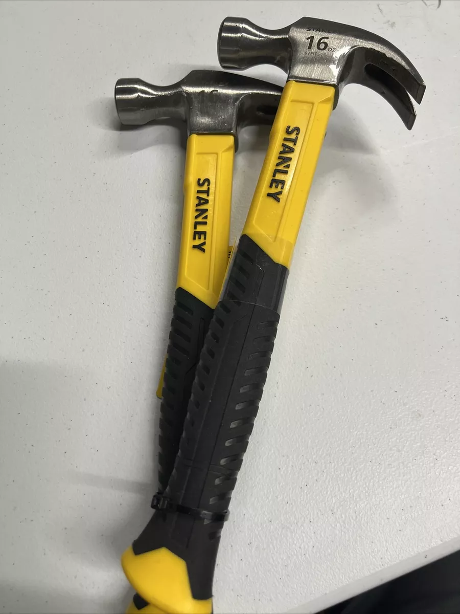 Stanley 16 Oz. Smooth-Face Curved Claw Hammer with Fiberglass