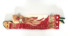 JDI INC Handmade Christmas Folk Art Wood Plaque Angel Country Cottage
