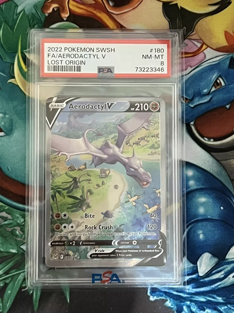 Pokemon - Aerodactyl V - 180/196 Lost Origin Full Alternate Art Card