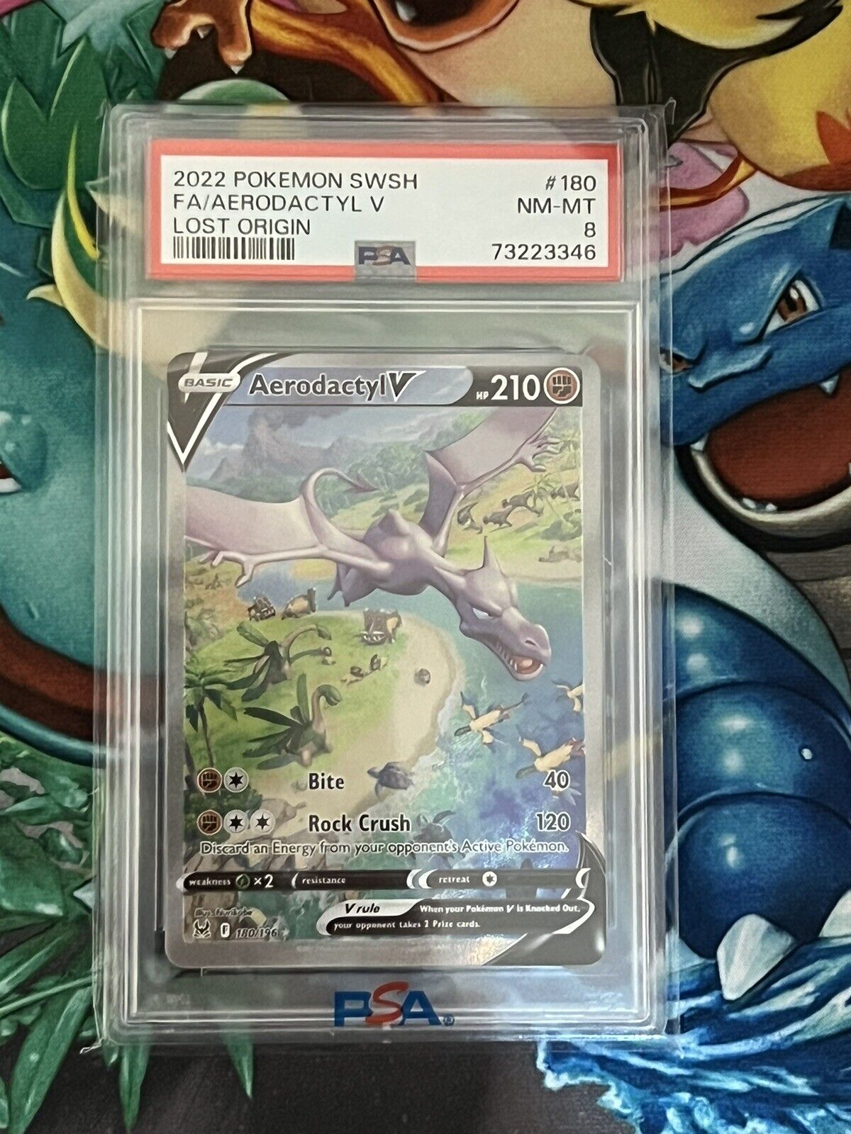  Pokemon - Aerodactyl V - 180/196 Lost Origin Full