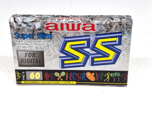AIWA SS 60 Blank Audio Cassette Tape (Sealed) NOS! New - Picture 2 of 5