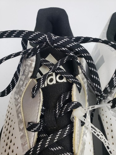 Adidas Litestrike Baseball Cleats White Black Low Top Men's Size 12 - Picture 11 of 20