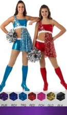 No Limits PURPLE Adult Medium Dance Costume Boy Short Foil Sequin Unitard