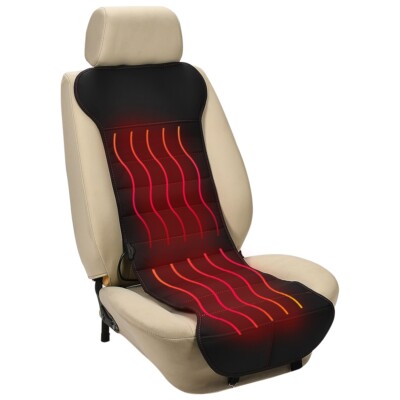 12V 24V Cigarette Lighter Car Seat Heated Cushion Mat Warm Seat Black Chair  Pad
