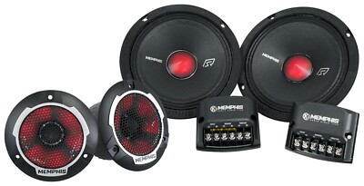 NEW Memphis Audio SRXP62CV2 6.5'' Component 2-Way Speakers (1 PAIR) 6-1/2''