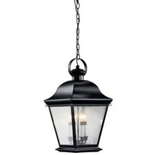 Kichler 9804BK - Mount Vernon 4 Light Black Traditional Lantern Outdoor Pendant