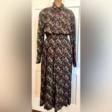 Field Manor Vintage Long Sleeve Blouse Pleated Skirt Set Country House Chic  10