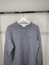 Large Grey Cashmere Lacoste Sweater