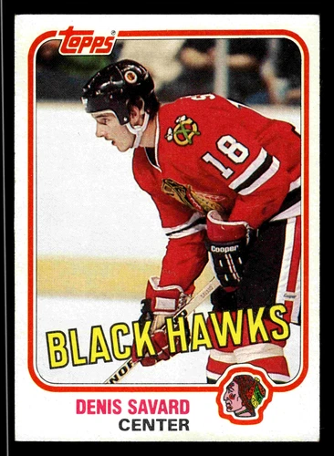 1981-82 Topps Denis Savard (HOF RC) #W75 - Chicago Blackhawks