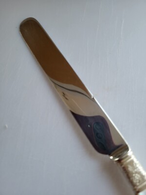 10 Vintage Sterling Silver Collar Mother of Pearl Handle Knives | eBay