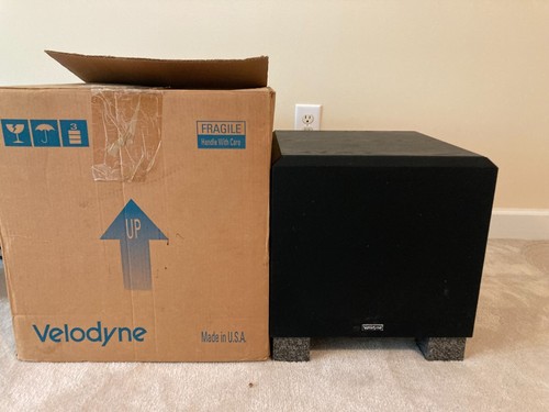Velodyne Subwoofer 8" inch V-810X-B Powered Self Amplifier Amp V-810-B TESTED!