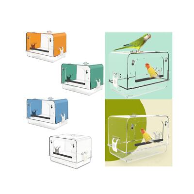 Papagei Badewanne einfach zu installieren Kanarienkäfig Zubehör Haustier Vogeltränke Box