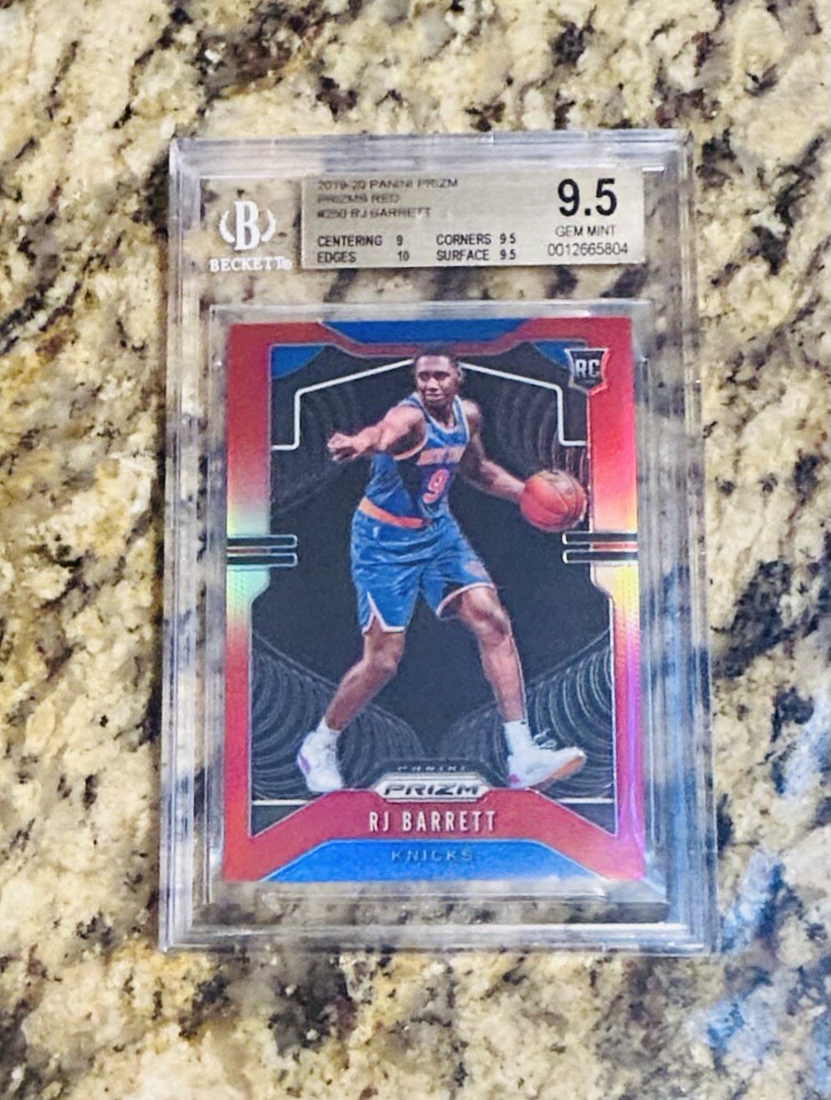2019 Panini Prizm RJ BARRETT RC /299 RED BGS 9.5