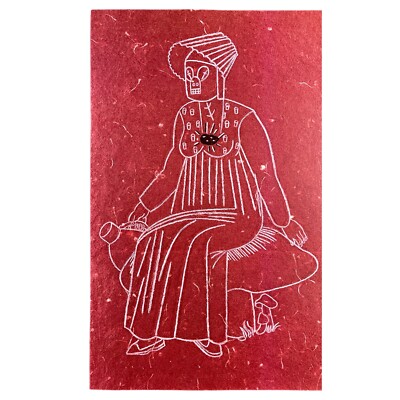 Eduardo Arroyo Ulysses Illustrated Bookplate Art Print 7.75 x 12.5  Red Joyce