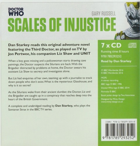 Doctor Who: Scales of Injustice : 3rd Doctor Novelisation - CD audiobook - Picture 2 of 6