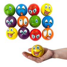 12 Stück Antistressball lustige Grimassen Kn...
