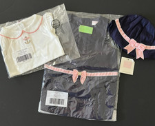 NWT Janie and Jack Outfit 3 6 M Dress Bodysuit Hat Nautical Charm