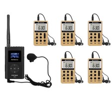 Retekess Tour Guide System Assisted Listening Devices Transmitter 5 Receiver